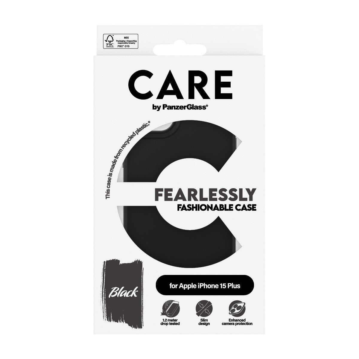 CARE™ by PanzerGlass® Case Black iPhone 15 Plus